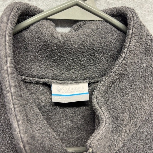 Columbia Vest Mens Large Gray Full Zip Side Pockets Outdoor - Picture 10 of 12